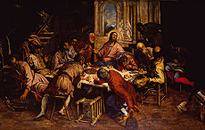 La ultima cena de Tintoretto.