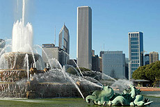 Buckingham Fountain en Grant Park.
