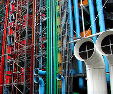 Detalle del Centro Pompidou.