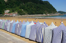 La playa de Zarautz.